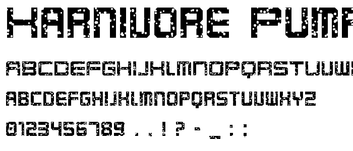Karnivore Pump font